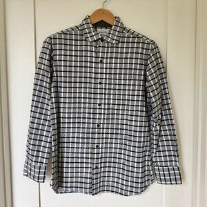 Taylor Stitch plaid shirt — grey w/ contrast trim — Size 38 (M)